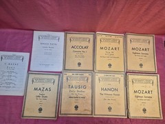 Lot of 9 Vintage Schirmer&rsquo;s Library Musical Classics Piano Violin Sheet Music…