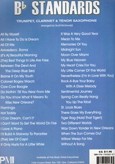 Bb STANDARDS FOR TRUMPET, CLARINET & TENOR SAXAHONE