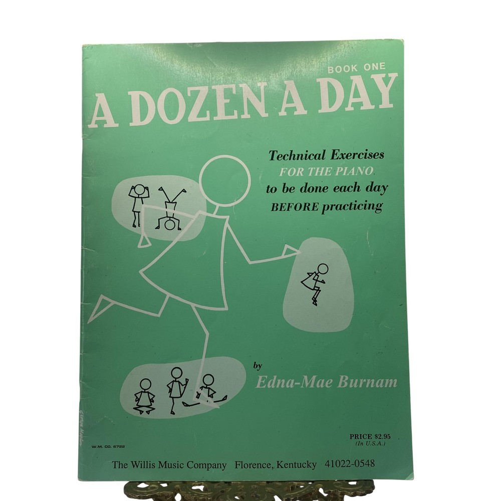 Vintage Willis A Dozen A Day Book One Burnam Piano Exercises Sheet Music USA