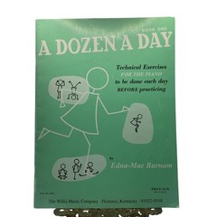 Vintage Willis A Dozen A Day Book One Burnam Piano Exercises Sheet Music USA