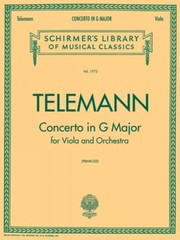 Telemann Concerto in G For Viola with Piano Reduction Sheet Music NEW 050481381