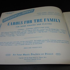 Vintage Christmas Carol Book For Children by Thomas Music Co. 1952