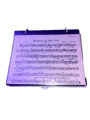 Vintage 1stB Flat Cornet Sheet Music In Plastifold Music Holder Multiple Songs