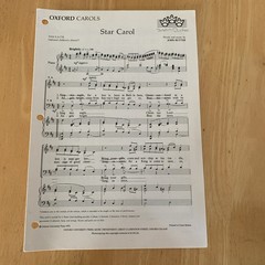 CHOIR ANTHEM SHEET MUSIC Star Carol SATB Piano Opt Children&rsquo;s Choir Christmas **