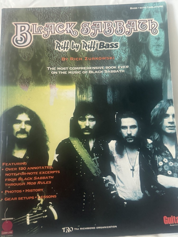 Black Sabbath Song Book Bass Guitar