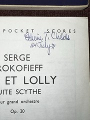 MULTIPLE MINIATURE ORCHESTRA SCORES 2 SIGNED BY EDWIN P. CHILDS READ DESCRIPTION