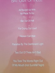 Meat Loaf Bat Out of Hell Piano Vocal Guitar Song Book Sheet Music Hal Leonard