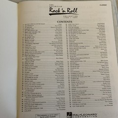 Definitive Rock ‘n Roll Collection (1955-1966) For The Clarinet By Hal Leonard