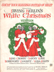 1952 BING CROSBY Irving Berlin film sheet music WHITE CHRISTMAS « Count Sheep »