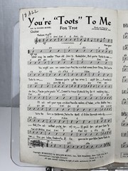 You&rsquo;re Toots To Me Sheet Music Fox Trot Jacques Krakeur Guitar