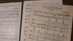 Song Of The Wanderer Piano and Guitar Sheet Music Vintage 1926