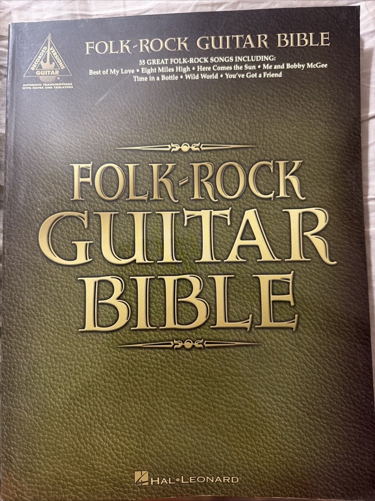 1960’s 1970’s Guitar Tab Songbook FOLK-ROCK GUITAR BIBLE 35 Songs 216 Pages New