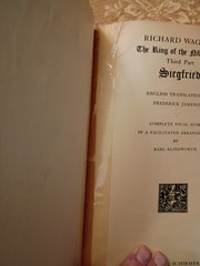 1904 Wagner Siegfried Vocal Score Paperback G Schirmer Opera Score – Acceptable