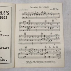 Rare Vintage 1939 Jack Lawrence SUNRISE SERENADE Sheet Music Swing Big Band Jazz