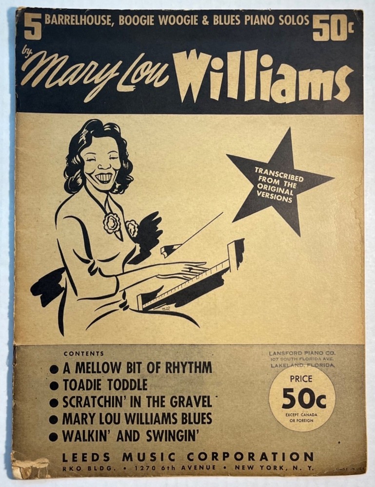 1941 Mary Lou Williams Barrelhouse Boogie Woogie Blues Piano Solos Leeds Jazz