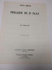 Julia Smith Prelude in D Flat Organ Sheet Music Mowbray Theodore Presser