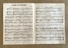 People Are Strange Doors Jim Morrison 1967 Rare Original Sheet Music