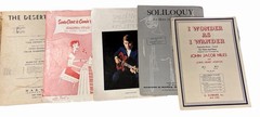 Vintage Sheet Music: Lot Of 17 Piano Solos And Duets