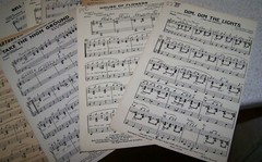 Lot of 14 Vintage Sheet Music Folios – Octavo Size – Mainly 1950&rsquo;s – GUC