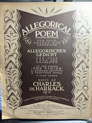 1924 11×14 Austria Press ALLEGORICAL POEM by Charles De Harrack
