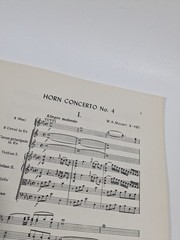 Mozart Horn Concerto No 4 Orchestra Parts Full Score Lucks Sheet Music Symphony