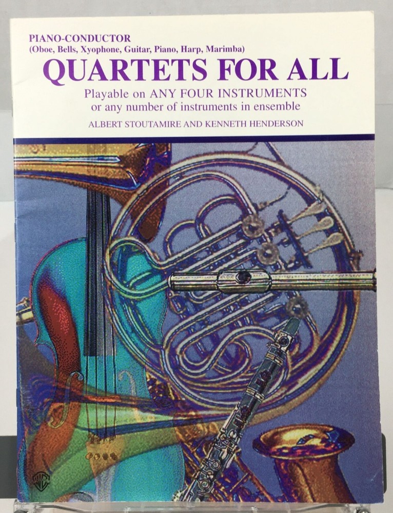 Quartets For All Piano Conductor Sheet Music Book By Albert Stoutamire Belwin