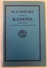 1930 Mozart Kanons German Choral Songbook Vocal Score Music Book Kallmeyer VTG