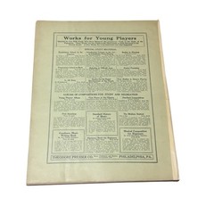 Antique 1912 Standard Opera Album Pianoforte Sheet Music Theodore Presser