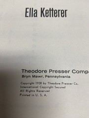 28 Miniature Etudes Piano 1938 Book Ella Ketterer