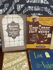 Huge Vintage Gospel Choir Songbook Lot Rodeheaver Low Voice Sacred Music
