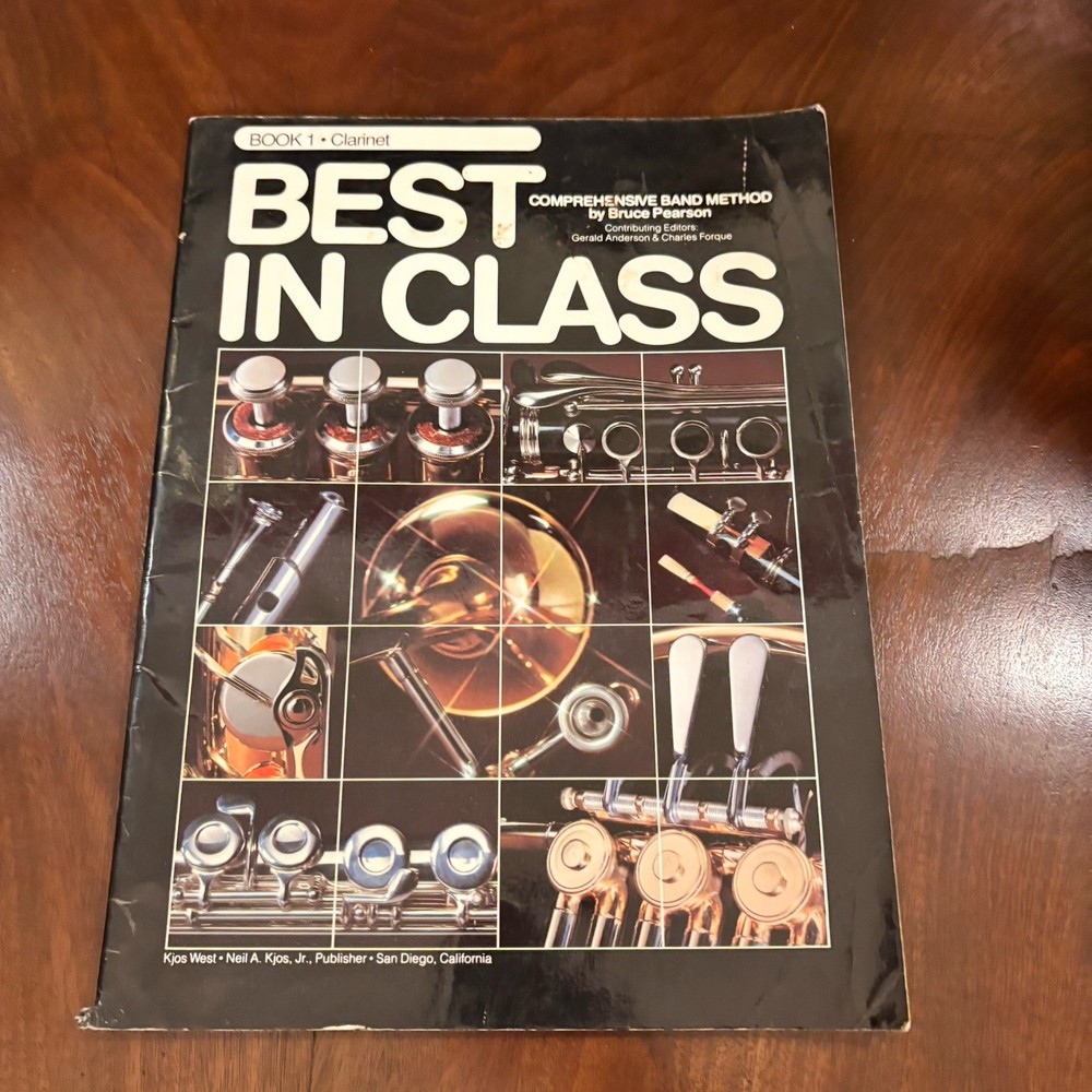 Best In Class Clarinet Book 1 Bruce Pearson Comprehensive Band Method Vintage