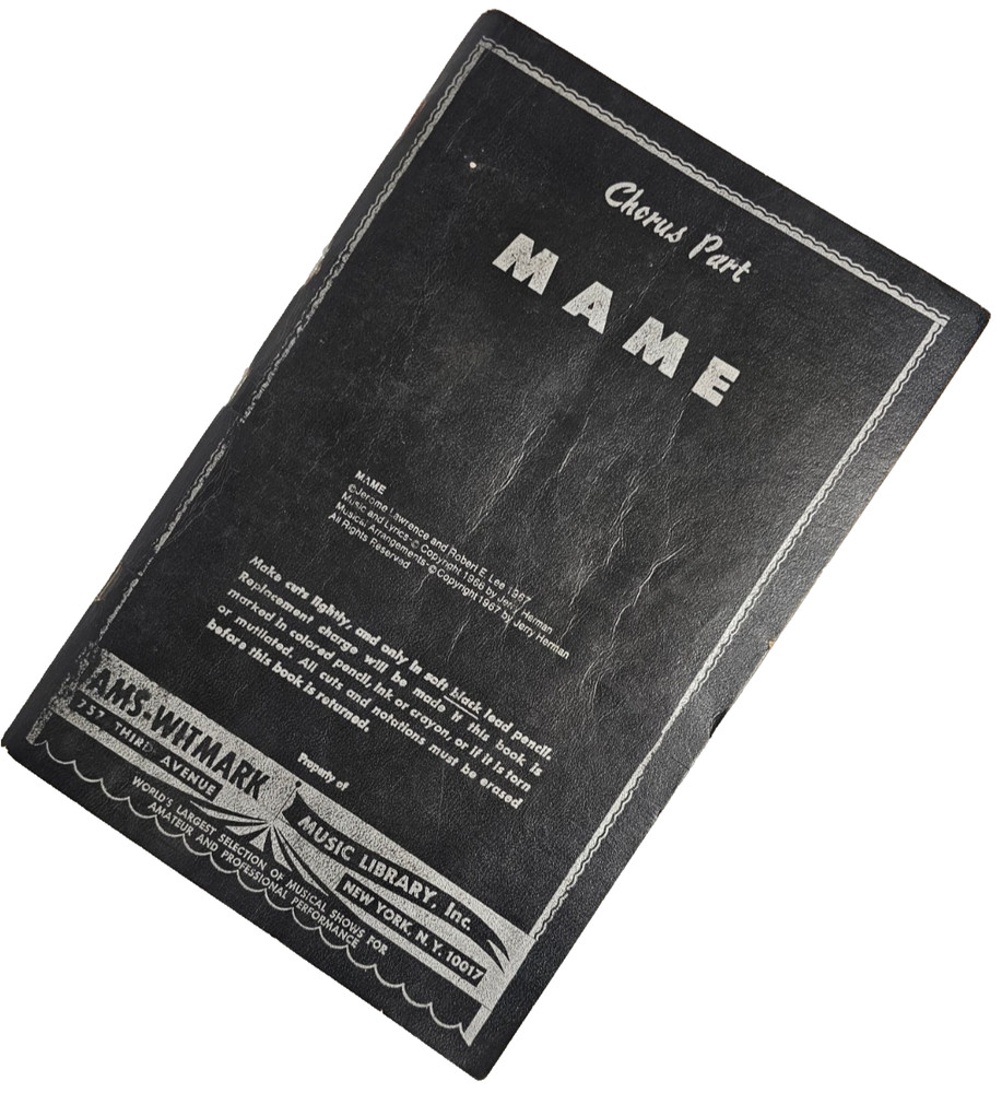 Vtg 1967 MAME SHEET MUSIC BOOK Tams Witmark CHORUS PART Musical Plays SONGBOOK