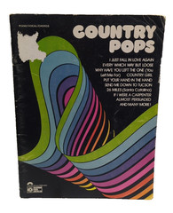 Country Pops Sheet Music Song Book Piano Vocals Guitar 70s M2