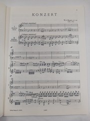 Mozart Konzert + Lieder Piano Klavier Scores Sheet Music Symphony Edition Peters