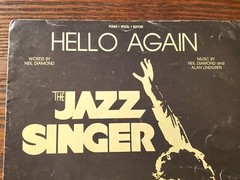 HELLO AGAIN by Neil Diamond – The Jazz Singer sheet music 1982