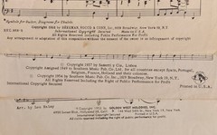 1940&rsquo;s 1950&Prime;s Vintage Lot of 5 Sheet Lyrics Words Music