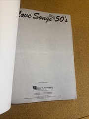 1950’s Early Rock Love Songbook Love Songs of &rsquo;50s Piano Guitar 50 Songs! VG!