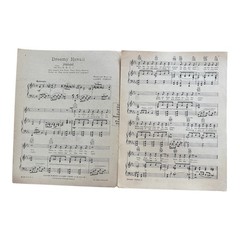 Dreamy Hawaii Sheet Music Hawaiian Romance Larry Conley Ukulele Piano 1922 Rare