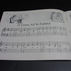 Vintage Christmas Carol Book For Children by Thomas Music Co. 1952