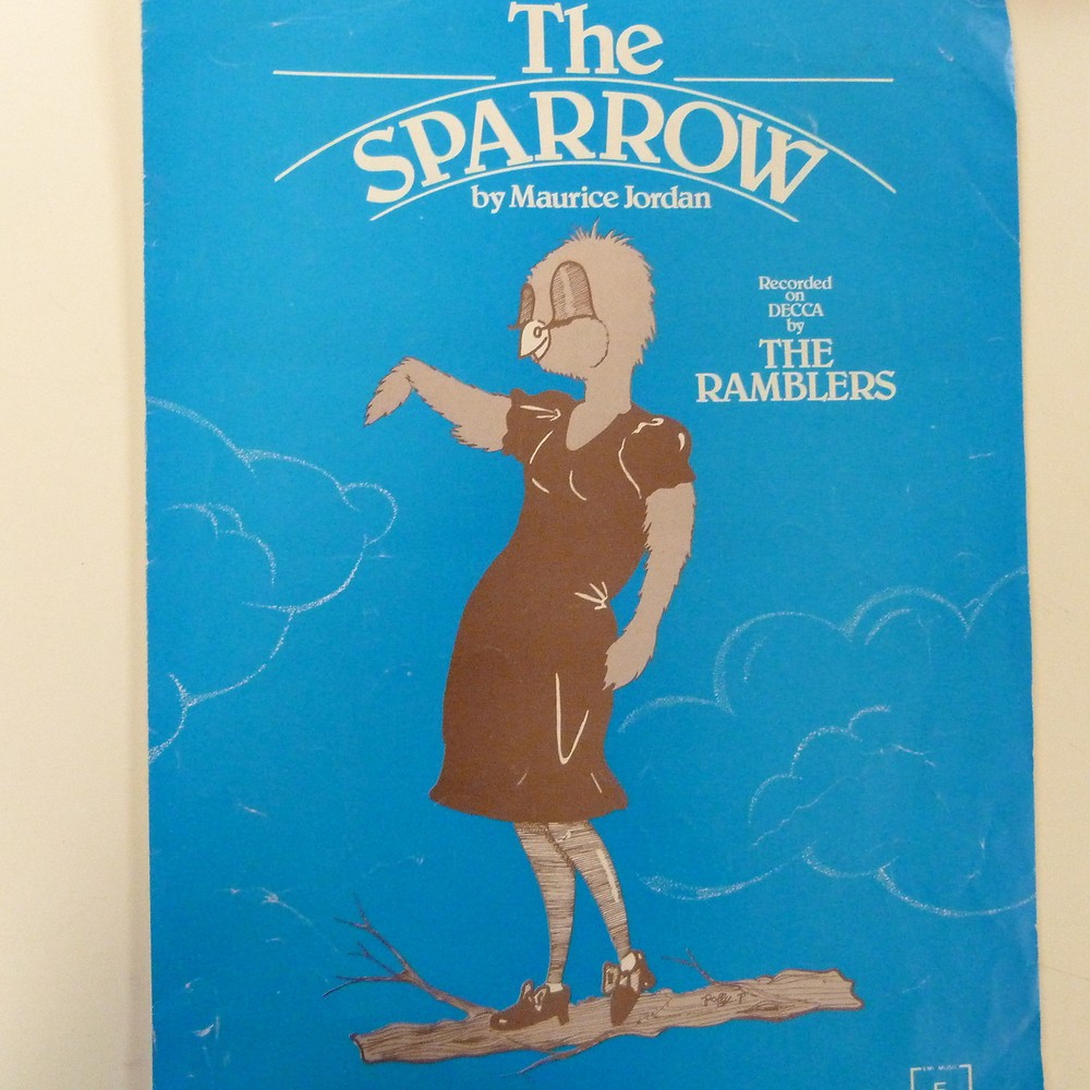 song sheet THE SPARROW, the Ramblers , 1979
