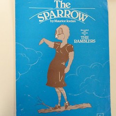 song sheet THE SPARROW, the Ramblers , 1979