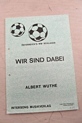 Rare Old Sheet Music We Are Austria&rsquo;s World Cup Hit Albert Wuthe Intersong