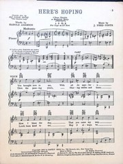 Here&rsquo;s Hoping Sheet Music Nell Roy Fred Coots Harold Adamson 1932 Fox Trot
