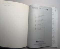 Taylor Swift 1989 Sheet Music Piano Vocal Guitar Songbook Hal Leonard PB