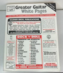 Vintage 2003 Greater Guitar White Pages Guitar Tab Transcriptions 230 Songs