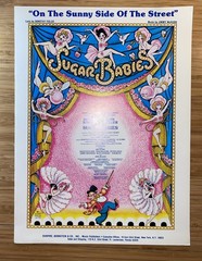Sugar Babies Sheet Music 1979 Sunny Side Of The Street Piano Broadway Musical
