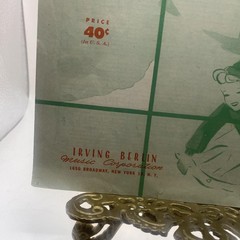 Vintage Irving Berlin White Christmas Simplified Piano Solo Sheet Music 1943 USA