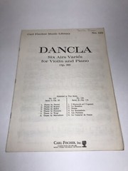 Dancla Six Airs Varies For Violin and Piano (Lot Of 2) No. 125 & No. 126