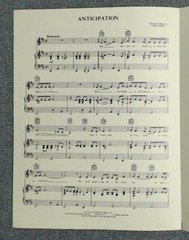 Anticipation Carly Simon Includes Separate Guitar Music (Charles Hansen 1971)