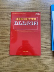 John Rutter Gloria Vocal Score SATB Brass Organ Oxford Music Book 1976 Vtg